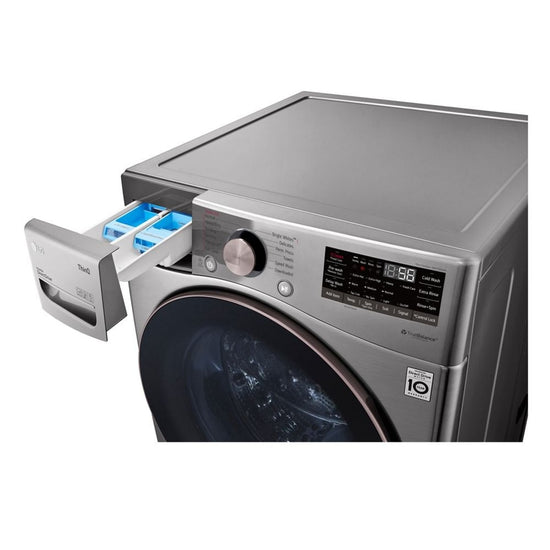 LG 5.2 cu. ft. Smart Front Load Washer with AI and Wi-Fi, Graphite Steel - WM3850HVA