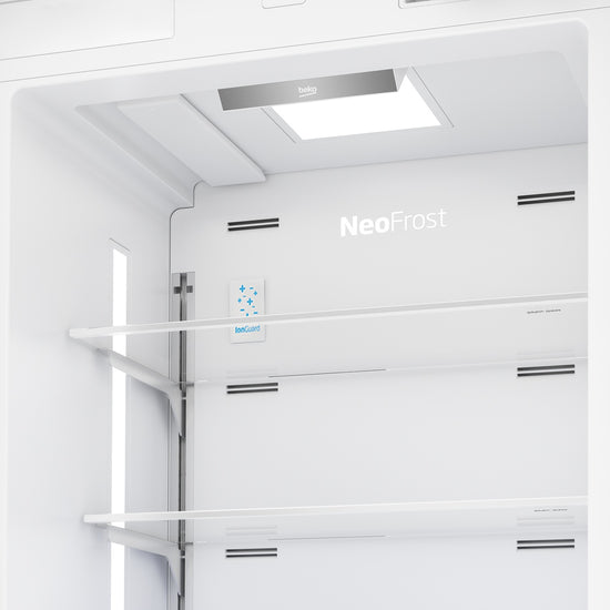 Beko 30 Inch Freezer Bottom Built-In Refrigerator with Auto Ice Maker and Internal Water Dispenser, White - BBBF3019IMWE (Ships in 7-10 Days)