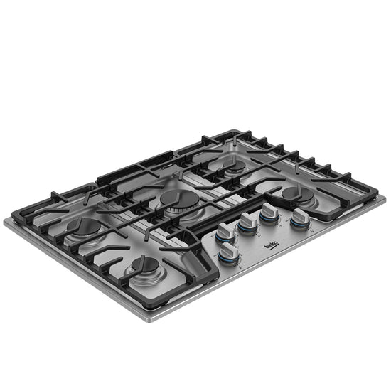 Beko 30 Inch Built-In Gas Cooktop with 5 Burners, Stainless Steel - BCTG30500SS (Ships in 7-10 Days)