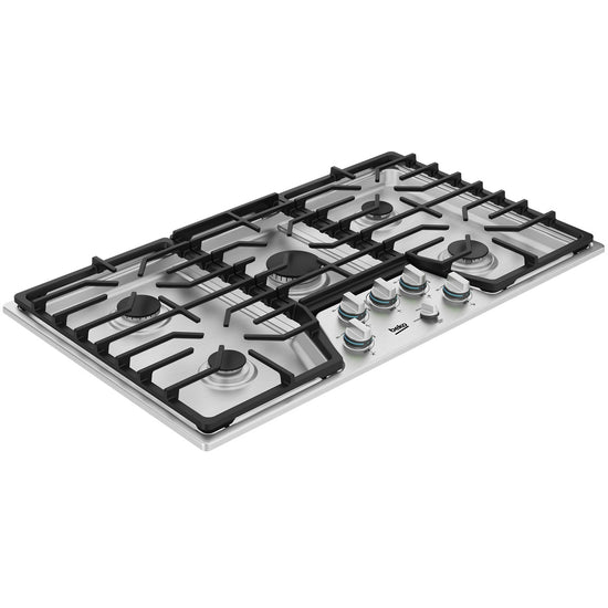 Beko 36 Inch Built-In Gas Cooktop with 5 Burners, Stainless Steel - BCTG36500SS (Ships in 7-10 Days)