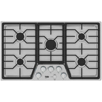 Beko 36 Inch Built-In Gas Cooktop with 5 Burners, Stainless Steel - BCTG36500SS