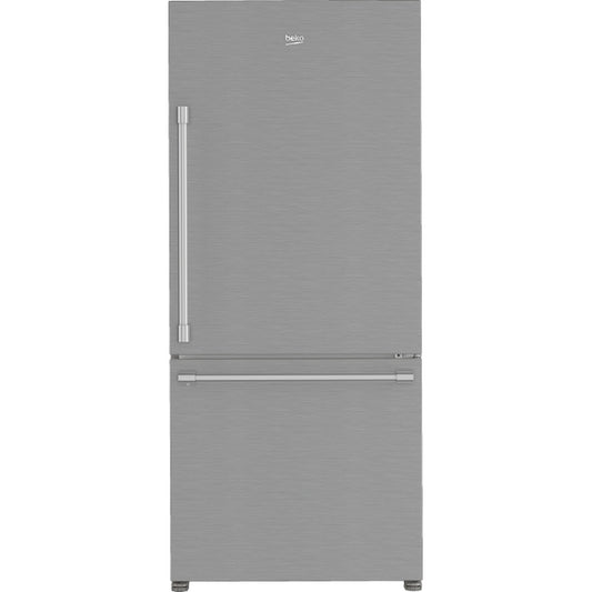 Beko 30 Inch Bottom Freezer Refrigerator with HarvestFresh, Stainless Steel - BFBD30216SS (Ships in 7-10 Days)