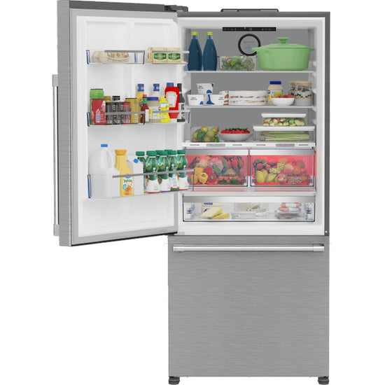 Beko 30 Inch Bottom Freezer Refrigerator with HarvestFresh - BFBD30216SSIML (Ships in 7-10 Days)