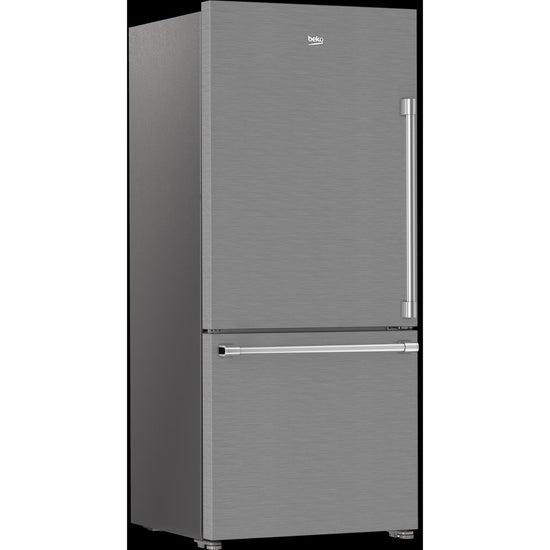 Beko 30 Inch Bottom Freezer Refrigerator with HarvestFresh, Fingerprint-Free Stainless Steel - BFBD30216SSL (Ships in 7-10 Days)