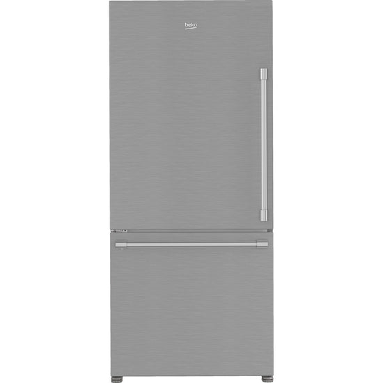 Beko 30 Inch Bottom Freezer Refrigerator with HarvestFresh, Fingerprint-Free Stainless Steel - BFBD30216SSL (Ships in 7-10 Days)