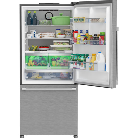 Beko 30 Inch Bottom Freezer Refrigerator with HarvestFresh - BFBF30216SSIM (Ships in 7-10 Days)