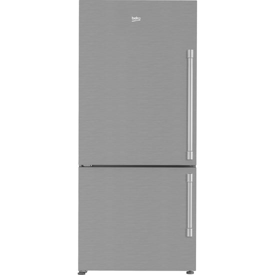 Beko 30 Inch Counter-Depth Bottom Freezer Refrigerator with 16.1 cu. ft. Capacity, Fingerprint-Free Stainless Steel - BFBF30216SSIML (Ships in 7-10 Days)