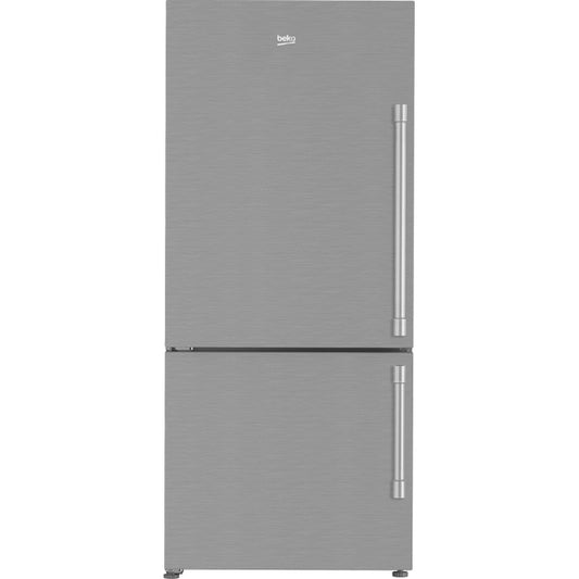 Beko 30 Inch Counter-Depth Bottom Freezer Refrigerator with 16.1 cu. ft. Capacity, Fingerprint-Free Stainless Steel - BFBF30216SSIML (Ships in 7-10 Days)
