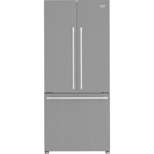 Beko 30 Inch French Door Refrigerator, Fingerprint-Free Stainless Steel - BFFD30216SSIM (Ships in 7-10 Days)