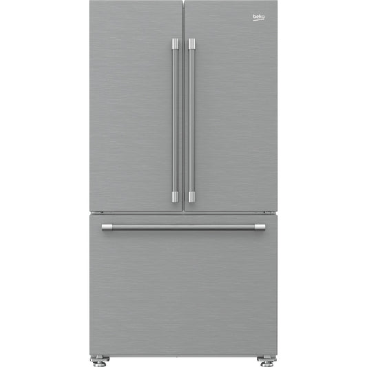 Beko 36 Inch Counter-Depth French Door Refrigerator with 20.5 cu. ft. Capacity, Fingerprint-Free Stainless Steel - BFFD3624ZSS (Ships in 7-10 Days)