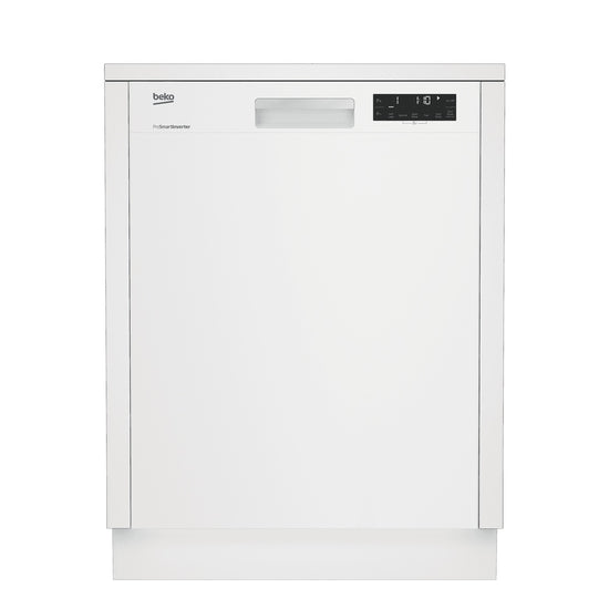 Beko 24 Inch Built-In Tall Tub Dishwasher, White - DUT25401W (Ships in 7-10 Days)
