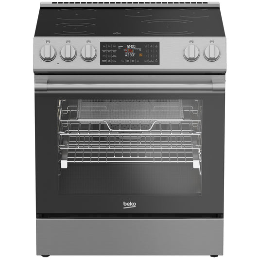Beko 30 Inch Slide-In Electric Range, Stainless Steel - SLER30524SS (SHIPS IN 7-10 DAYS)