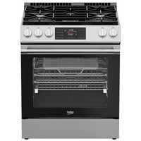 Beko 30 Inch Slide-In Gas Range, Stainless Steel - SLGR30524SS