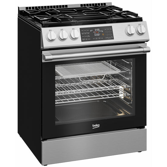 Beko 30 Inch Slide-In Gas Range, Stainless Steel - SLGR30524SS (Ships in 7-10 Days)