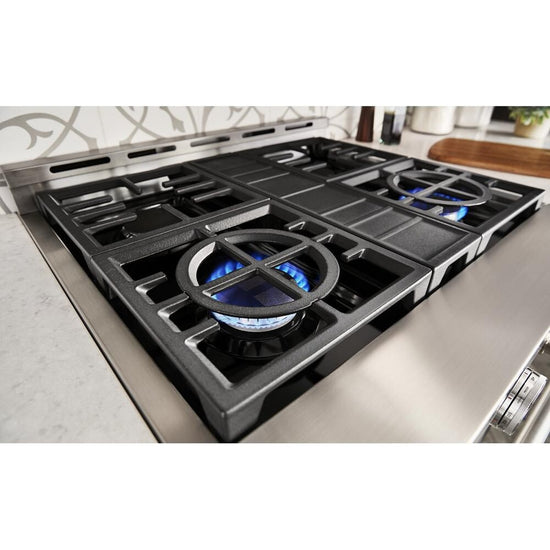 KitchenAid 30 Inch Smart Commercial-Style Gas Range with 4 Burners - KFGC500JIB
