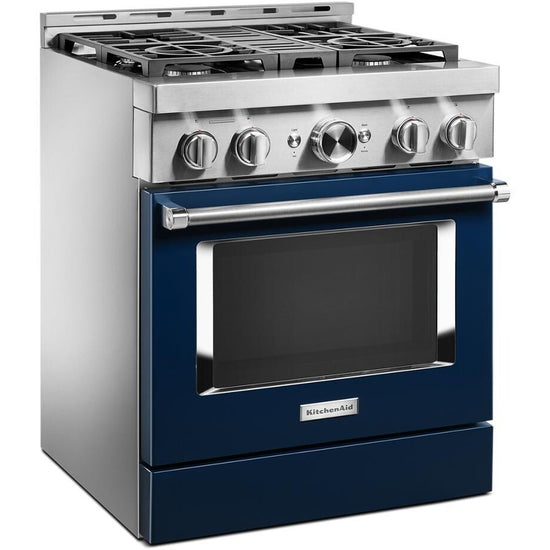 KitchenAid 30 Inch Smart Commercial-Style Gas Range with 4 Burners - KFGC500JIB
