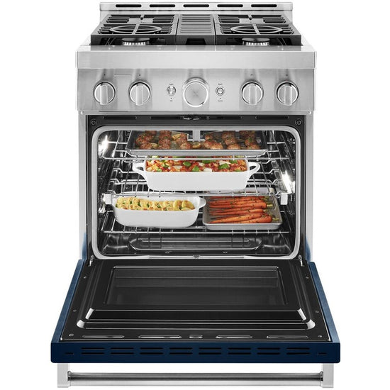 KitchenAid 30 Inch Smart Commercial-Style Gas Range with 4 Burners - KFGC500JIB