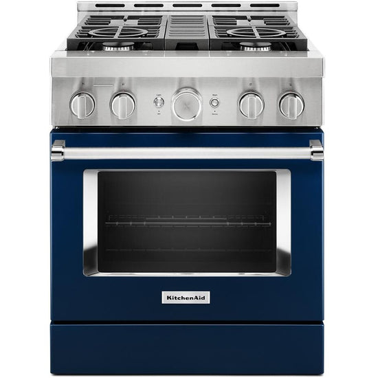 KitchenAid 30 Inch Smart Commercial-Style Gas Range with 4 Burners - KFGC500JIB
