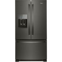 Whirlpool 36 Inch French Door Refrigerator with 24.7 cu. ft. Capacity, Black Stainless Steel - WRF555SDHV