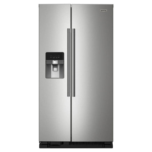 Maytag 36 Inch Side-by-Side Refrigerator with 25 Cu. Ft. Capacity, Fingerprint Resistant Stainless - MRSF4036PZ
