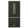KitchenAid 30 Inch Standard Depth French Door Refrigerator with Interior Water Dispenser, Black Stainless Steel - KRFF300EBS