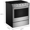 KitchenAid 30 Inch Slide-In Smart Gas Range with 5 Sealed Burners, PrintShield Stainless Steel - KSGS530SPS