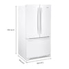 Whirlpool 36-Inch Counter-Depth French Door Refrigerator, White - WRFC2036RW