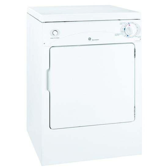 GE 3.6 cu. ft. Electric Compact Dryer, White - PSKP333EBWW