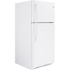 GE 30 Inch Top-Freezer Refrigerator, White - GTE18FTLKWW