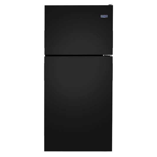 Maytag 30 Inch Top Freezer Refrigerator with 18 Cu. Ft. Capacity, Black - MRT118FFFE