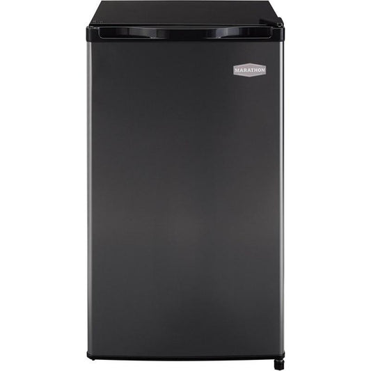 Marathon 4.5 cu. ft. Freestanding Compact Refrigerator, Black Stainless - MAR45BLS-1