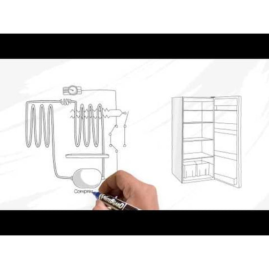 Marathon 4.5 cu. ft. Freestanding Compact Refrigerator, Black Stainless - MAR45BLS-1