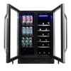 Silhouette 24 Inch Built-In Dual Zone Beverage Center, Stainless Steel - SBC051D1BSS