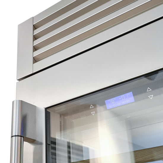 Fulgor Milano 24 Inch Pro Wine Cellar, Right Hinge, Stainless Steel - F7PBW24S1-R