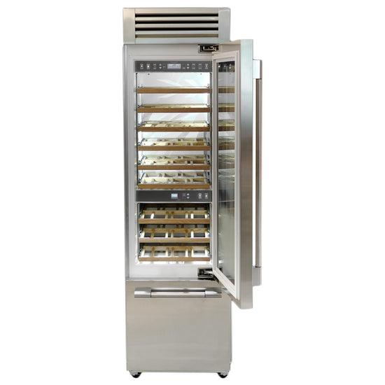 Fulgor Milano 24 Inch Pro Wine Cellar, Right Hinge, Stainless Steel - F7PBW24S1-R