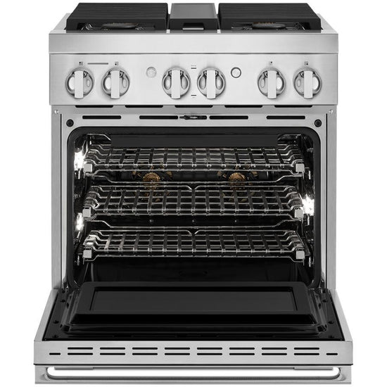 JennAir NOIR 30 Inch Dual Fuel Professional Range - JDRP430HM