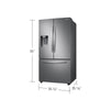 Samsung 27 cu. ft. 3-Door French Door Refrigerator with External Water & Ice Dispenser, Stainless Steel - RF27T5201SR/AA