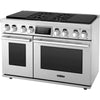 SKS 48 Inch Dual Fuel Pro Range with Sous Vide and Induction - SKSDR480SIS