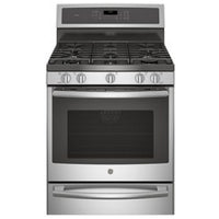 GE 30 Inch Free-Standing Dual Fuel Range with Convection, Stainless Steel - PC2B940SEJSS