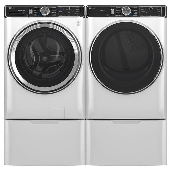 GE 16 Inch Laundry Pedestal with Storage Drawer, White - GFP1528SNWW