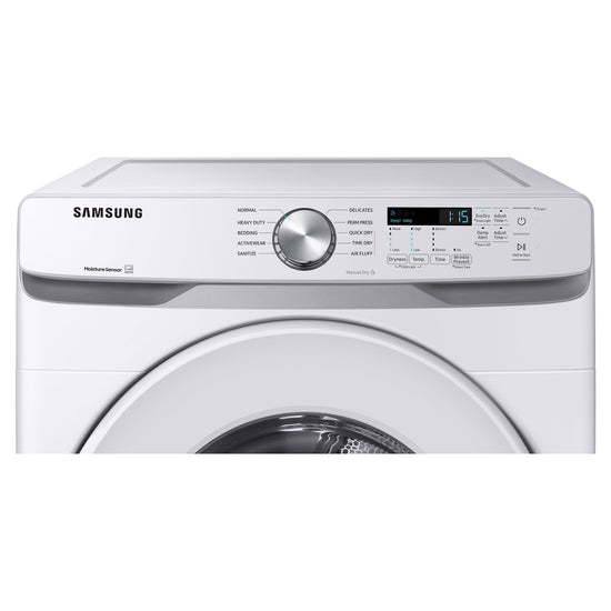 Samsung 7.5 cu. ft. Front Load Electric Dryer, White - DVE45T6005W