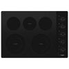 Whirlpool 30 Inch Electric Ceramic Glass Cooktop with 5 Elements, Black - WCE77US0HB