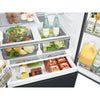 Samsung 36 Inch French Door Refrigerator with 30.5 cu. ft. Capacity, Black Matte Steel - RF32CG5400MTAA