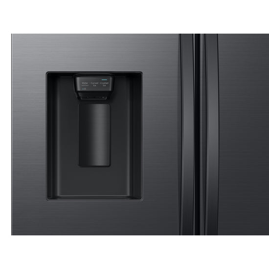 Samsung 36 Inch French Door Refrigerator with 30.5 cu. ft. Capacity, Black Matte Steel - RF32CG5400MTAA