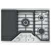 Café 30 Inch Built-In Gas Cooktop, Stainless Steel - CGP9530SLSS