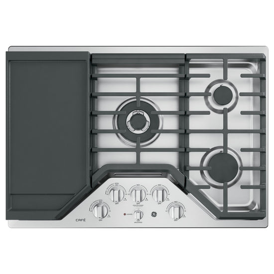 Café 30 Inch Built-In Gas Cooktop, Stainless Steel - CGP9530SLSS