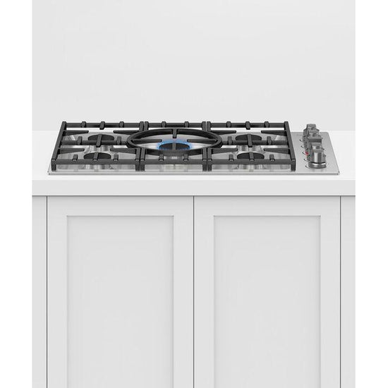 Fisher & Paykel 36 Inch Gas Cooktop, Stainless Steel - CDV3-365HL