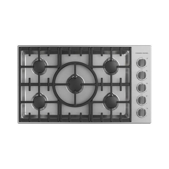 Fisher & Paykel 36 Inch Gas Cooktop, Stainless Steel - CDV3-365HL