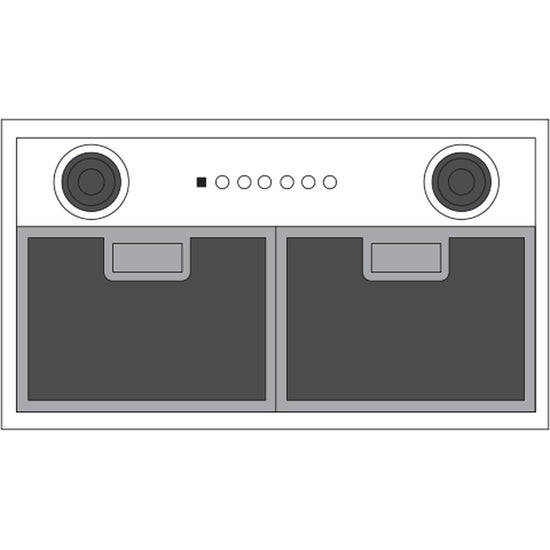 GE 20 Inch Custom Hood Insert with Dimmable LED Lighting - UVC7300SLSS