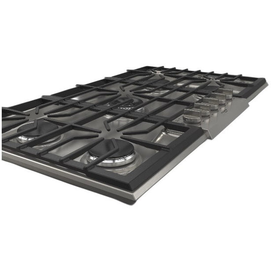 Fulgor Milano 36 Inch Pro-Style Gas Cooktop, Stainless Steel - F4PGK365S1